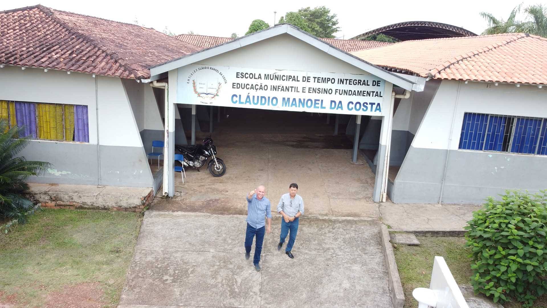 Deputado Ezequiel Neiva destina R$ 1 milhão para reforma da Escola Cláudio Manoel da Costa, em Cacoal