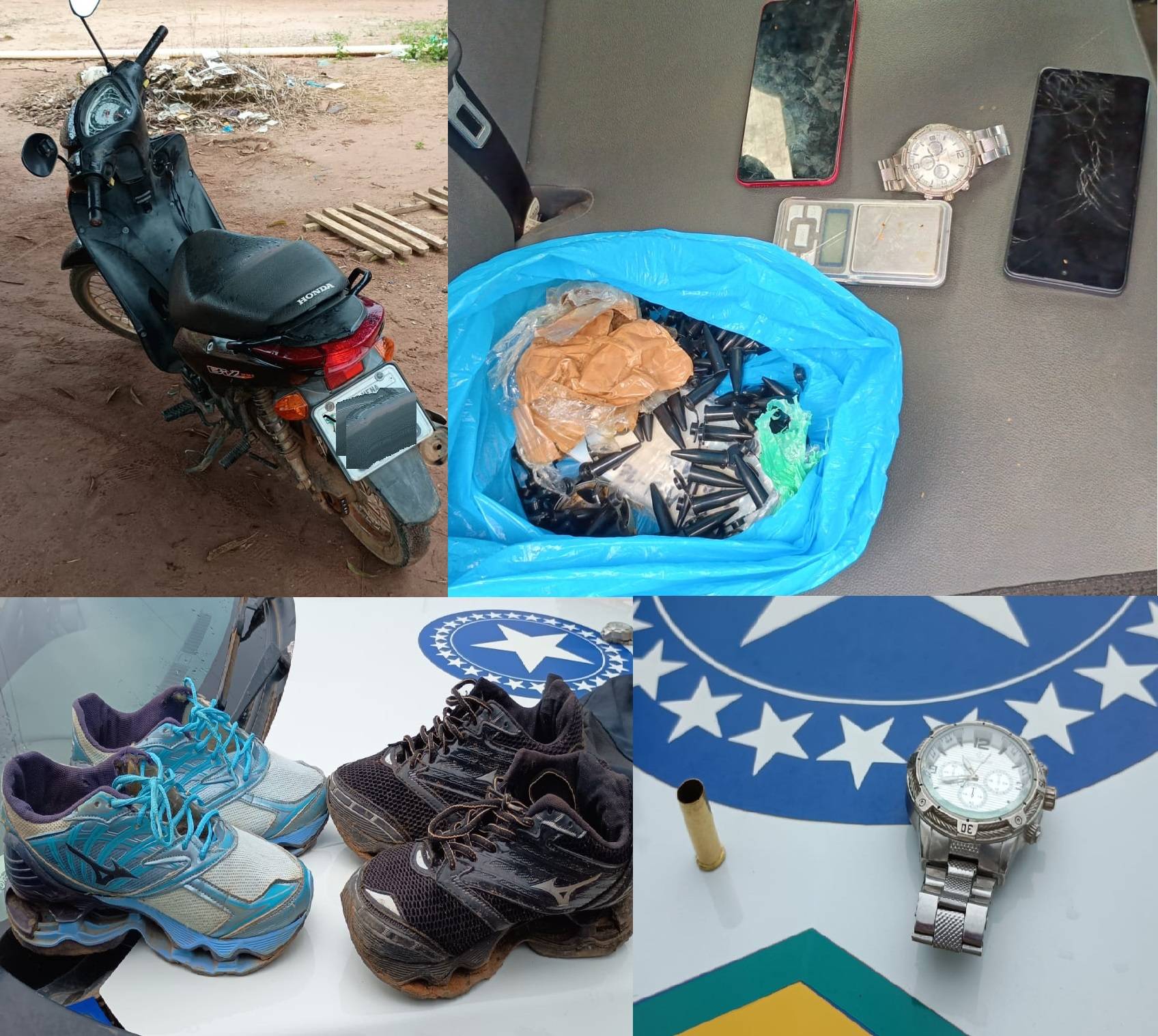 Ladrões que assaltaram, agrediram adolescentes e atiraram contra parede de lanchonete são presos em menos de 24 horas, em Vilhena