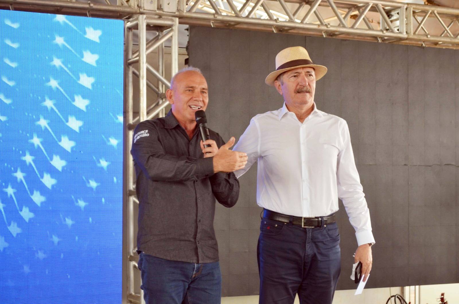 Deputado Ezequiel Neiva valoriza presença do ex-ministro Aldo Rebelo na Agrocom, em Cerejeiras