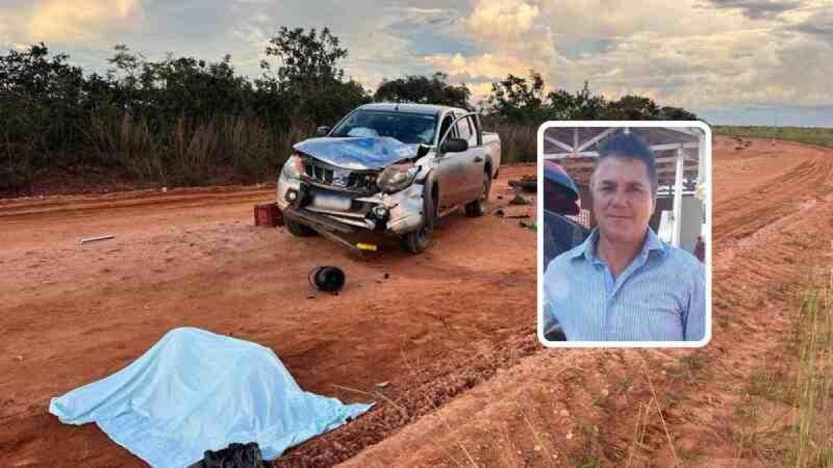 Batida frontal entre motocicleta e picape em rodovia estadual de MT resulta na morte de homem de 58 anos