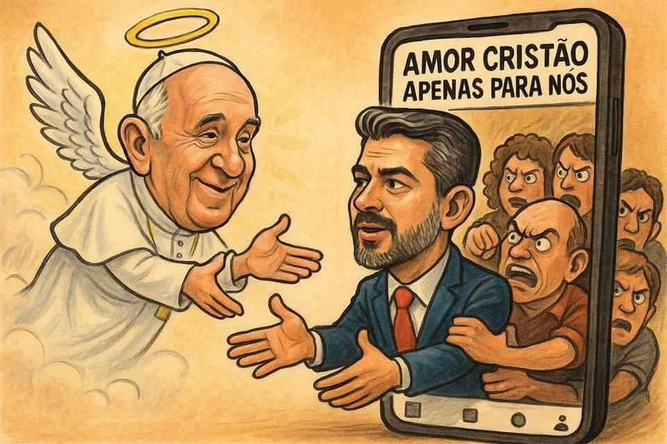 Entre a cruz e a claque: seguidores de Marcos Rogério atacam Papa Francisco após homenagem do senador rondoniense