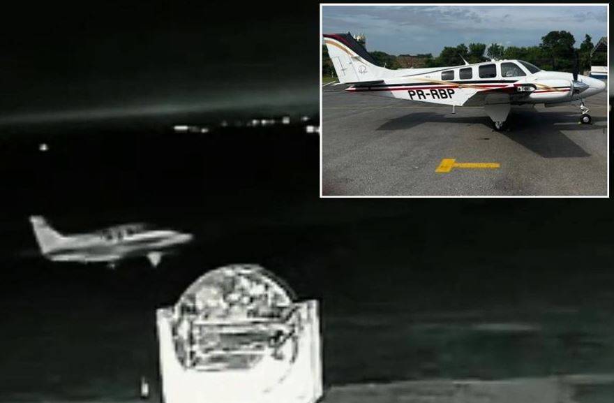 ASSISTA VÍDEO: avião bimotor avaliado em R$ 6 milhões é furtado em aeroporto de cidade na divisa de RO com MT