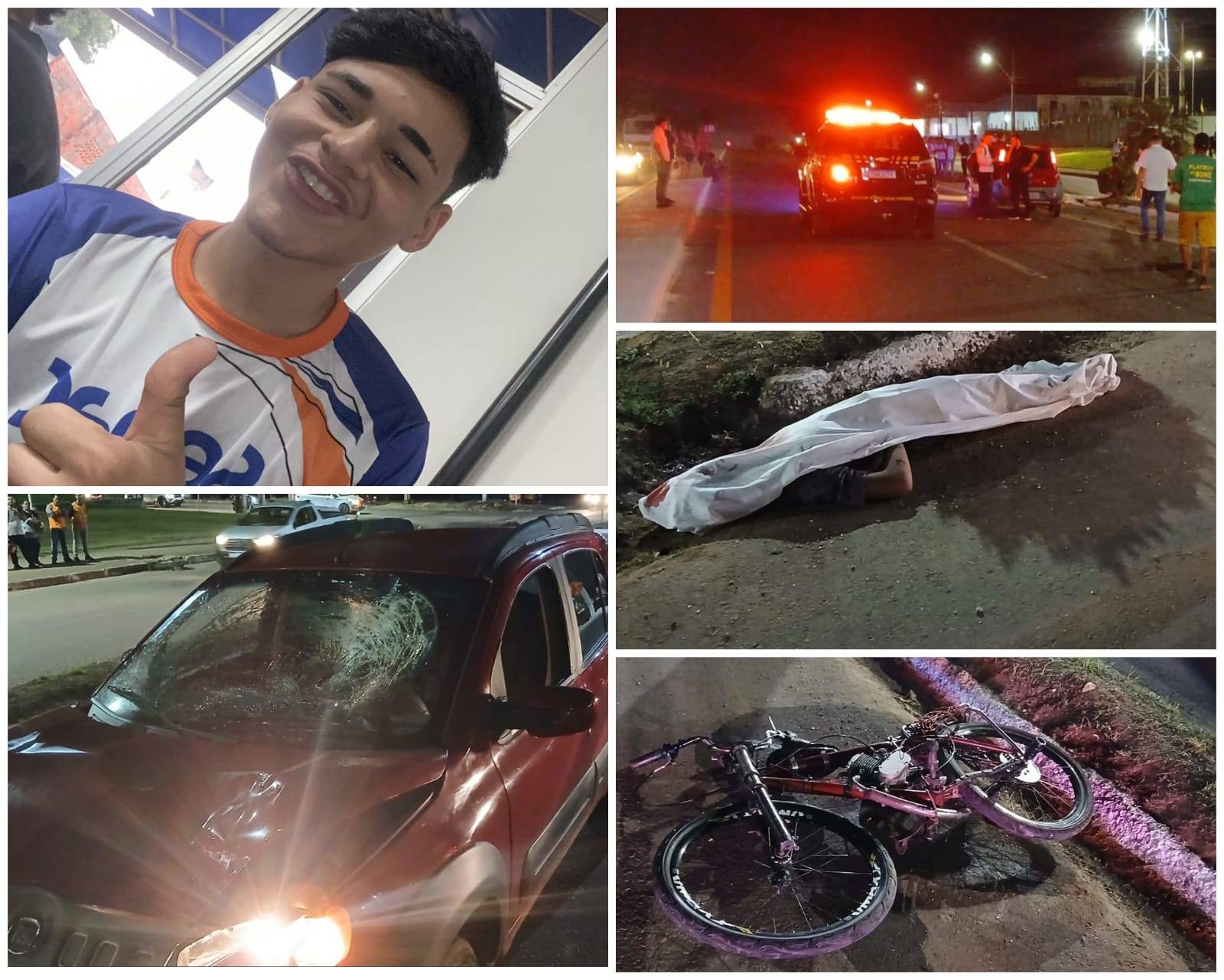 Garoto de apenas 15 anos morre após ter sua bicicleta elétrica atingida por carro em trecho urbano da BR 364, em Rondônia