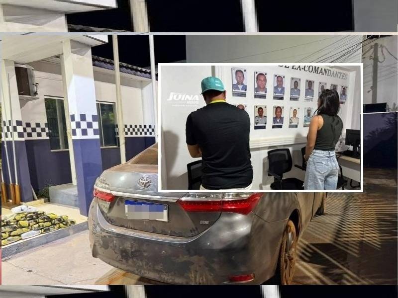 EM FLAGRANTE: casal de Rondônia é preso chegando com 25 kg de maconha em cidade de Mato Grosso