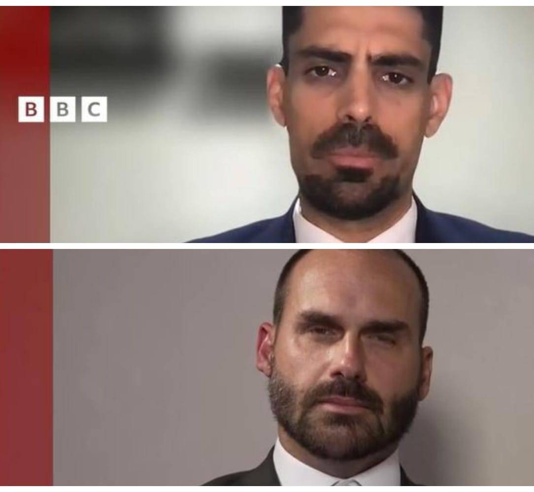 VÍDEO: repórter que começou a carreira no jornal FOLHA DO SUL, em Vilhena, entrevista filho de Bolsonaro que atualmente vive nos EUA