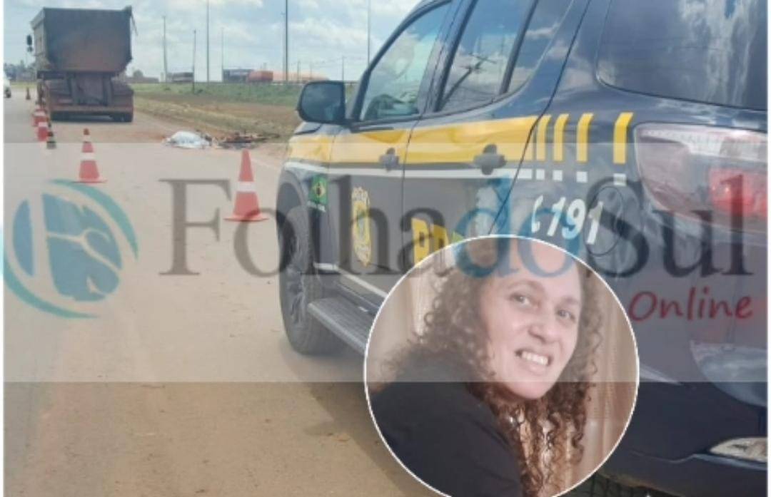 Mulher que morreu após acidente envolvendo caminhão e bicicleta elétrica em Vilhena estava indo com marido ao hospital