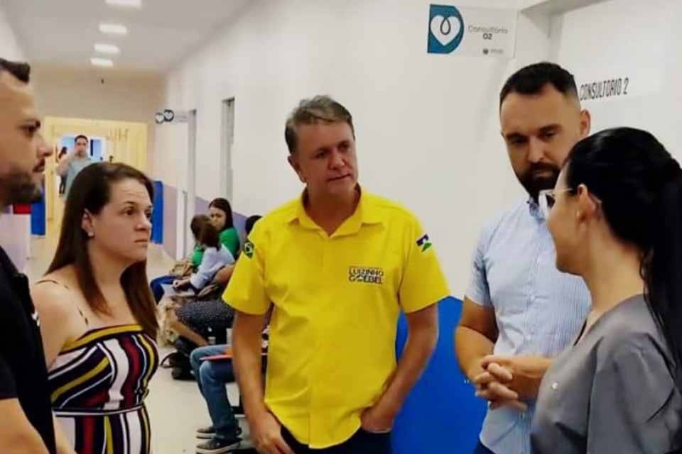 Deputado Luizinho Goebel visita Hospital Regional de Vilhena, onde conversa com pacientes e profissionais da saúde