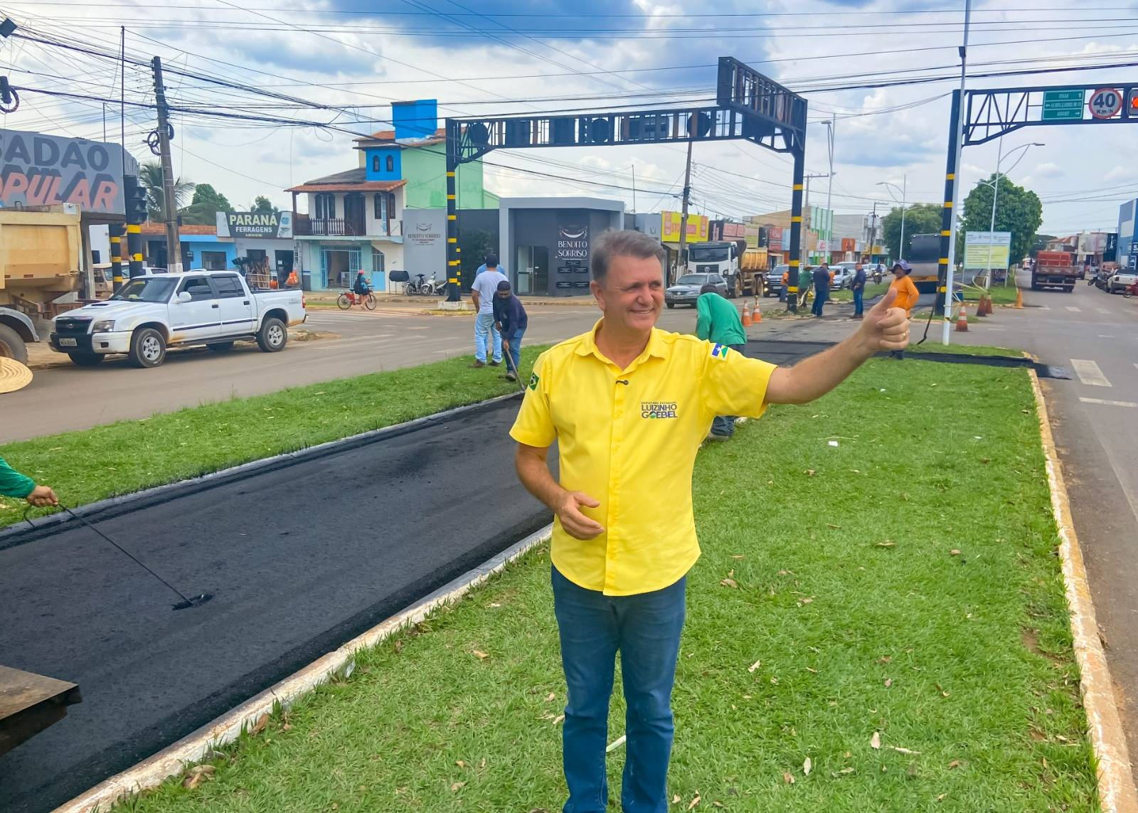 Com apoio de Luizinho Goebel, ciclovia da avenida Paraná, uma das mais importantes de Vilhena, é revitalizada