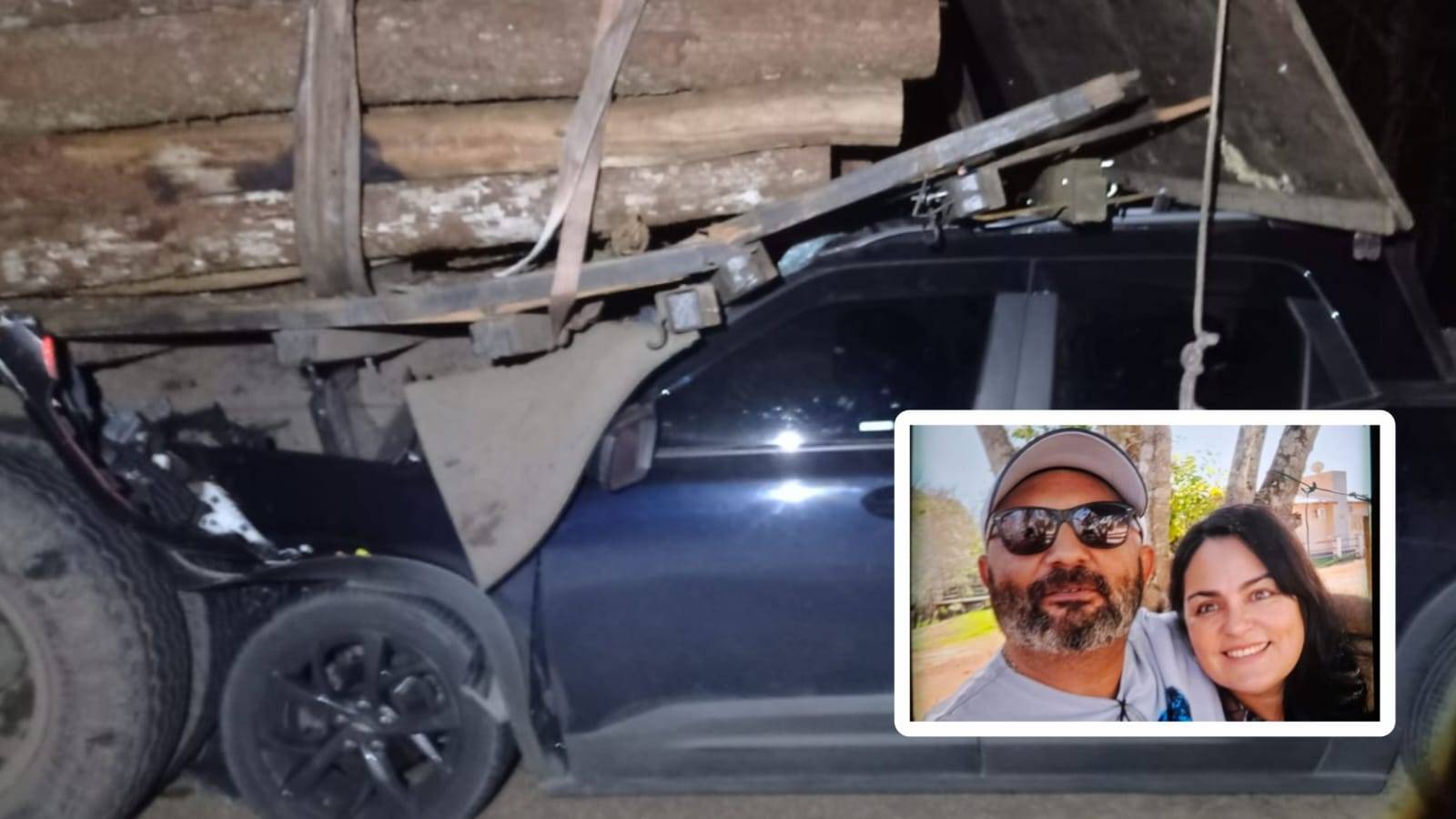 Motorista de caminhão irregular registrado em nome de vilhenense, que matou delegado e esposa em BR, fugiu  e está sendo caçado