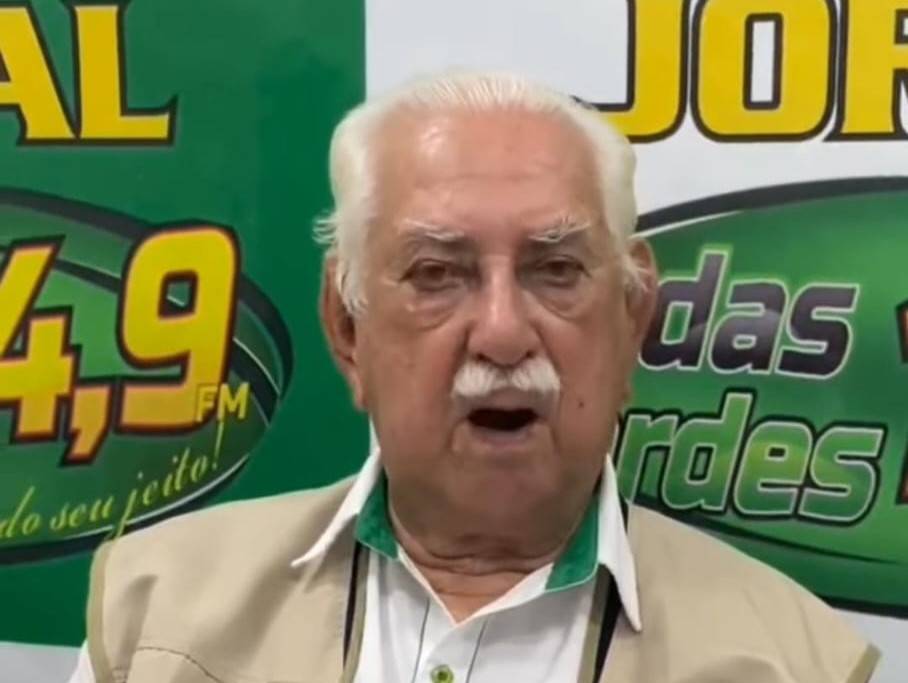 Radialista de 81 anos passa mal em Cerejeiras, é transferido para UTI em Vilhena e aguarda vaga para colocação de marca-passo