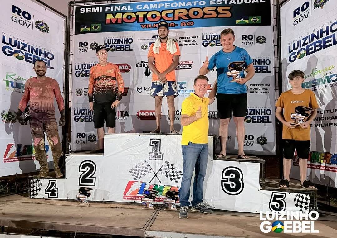 Deputado Luizinho Goebel destaca sucesso da 9ª etapa do Campeonato Estadual de Motocross 2025 realizada em Vilhena