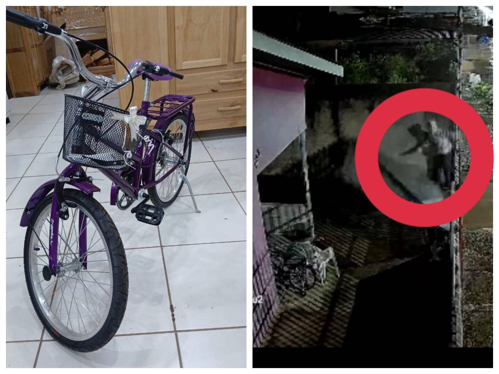 Ladrão derruba portão para furtar bicicleta infantil no Jardim Primavera