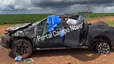Com destino à Ji-Paraná, família que saiu do Paraná sofre acidente em Campo Novo do Parecis-MT