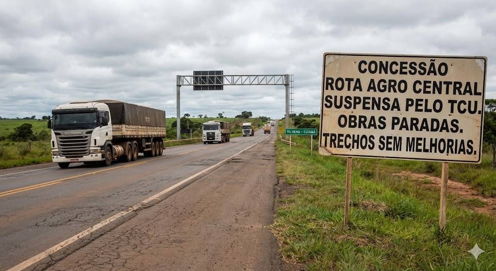 Concessão de rodovia que afetará Vilhena é suspensa pelo TCU por falta de previsão de melhorias em trechos e confusão em "pedágio automático"