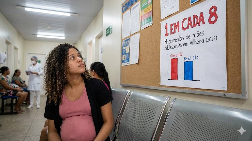 1 em cada 8 vilhenenses nascem de mães com até 19 anos, índice maior que a média nacional