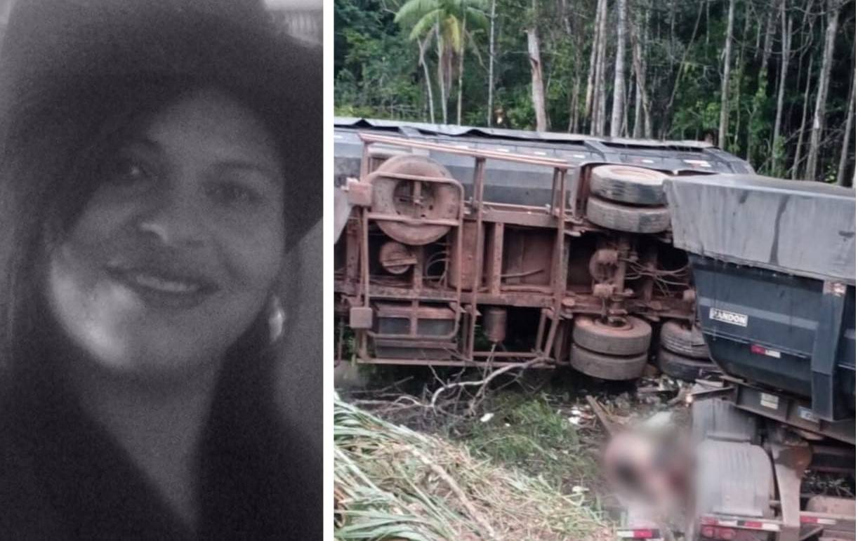 Mulher que morreu esmagada por carreta na BR 435, entre Vilhena e Colorado do Oeste, tinha 42 anos e cuidava de filho autista