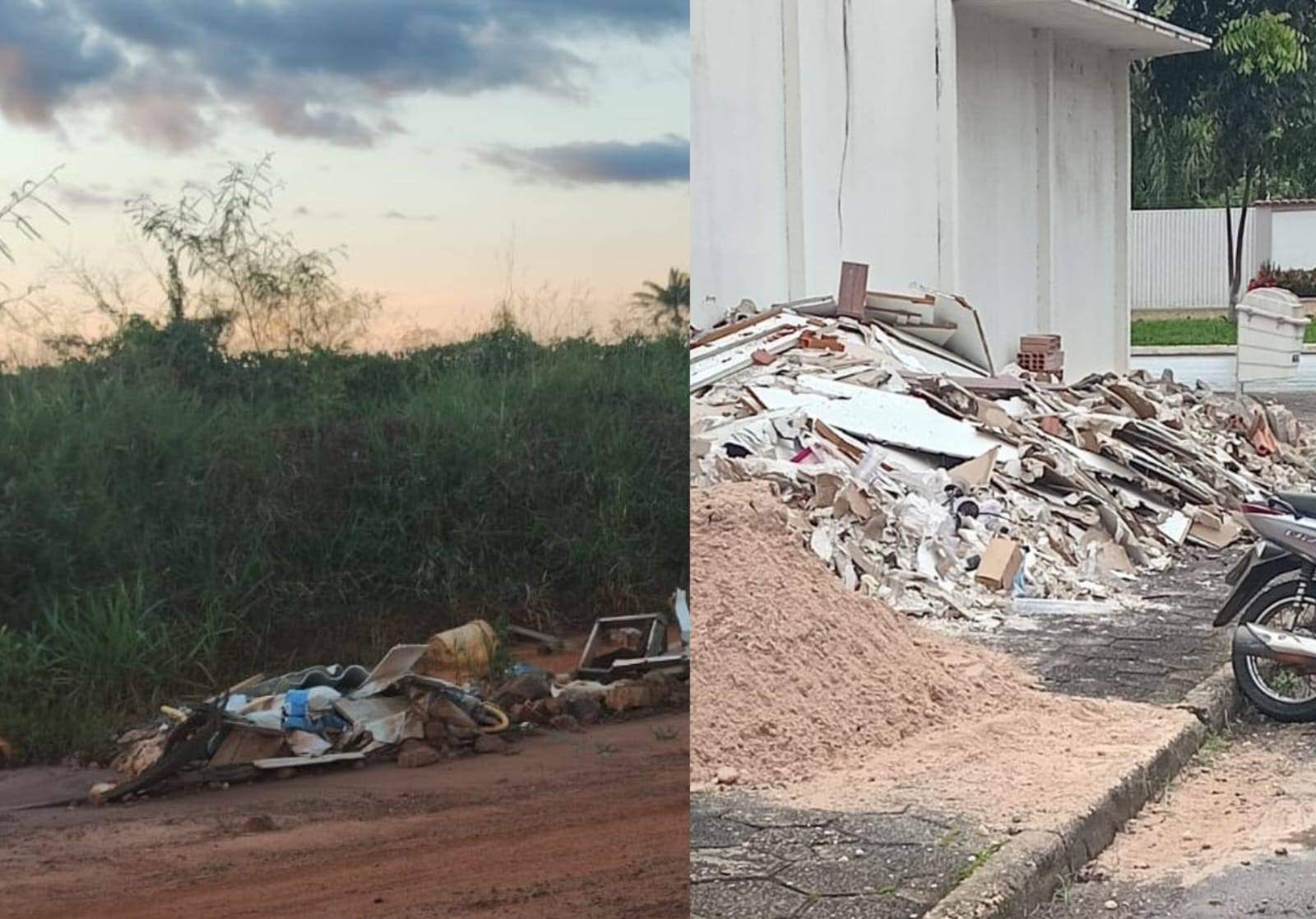 VÍDEO: lixo e entulho se espalham pela zona urbana e a área rural de Vilhena, desafiando autoridades e agravando problema ambiental