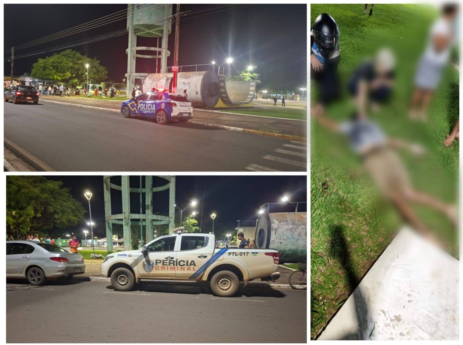 URGENTE: aparentemente surtado, homem morre na hora ao pular de caixa d’água em praça na região central de Vilhena