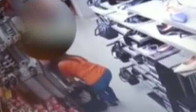 Câmeras flagram furto em loja de calçados no centro de Vilhena, PM é acionada e ladra acaba presa