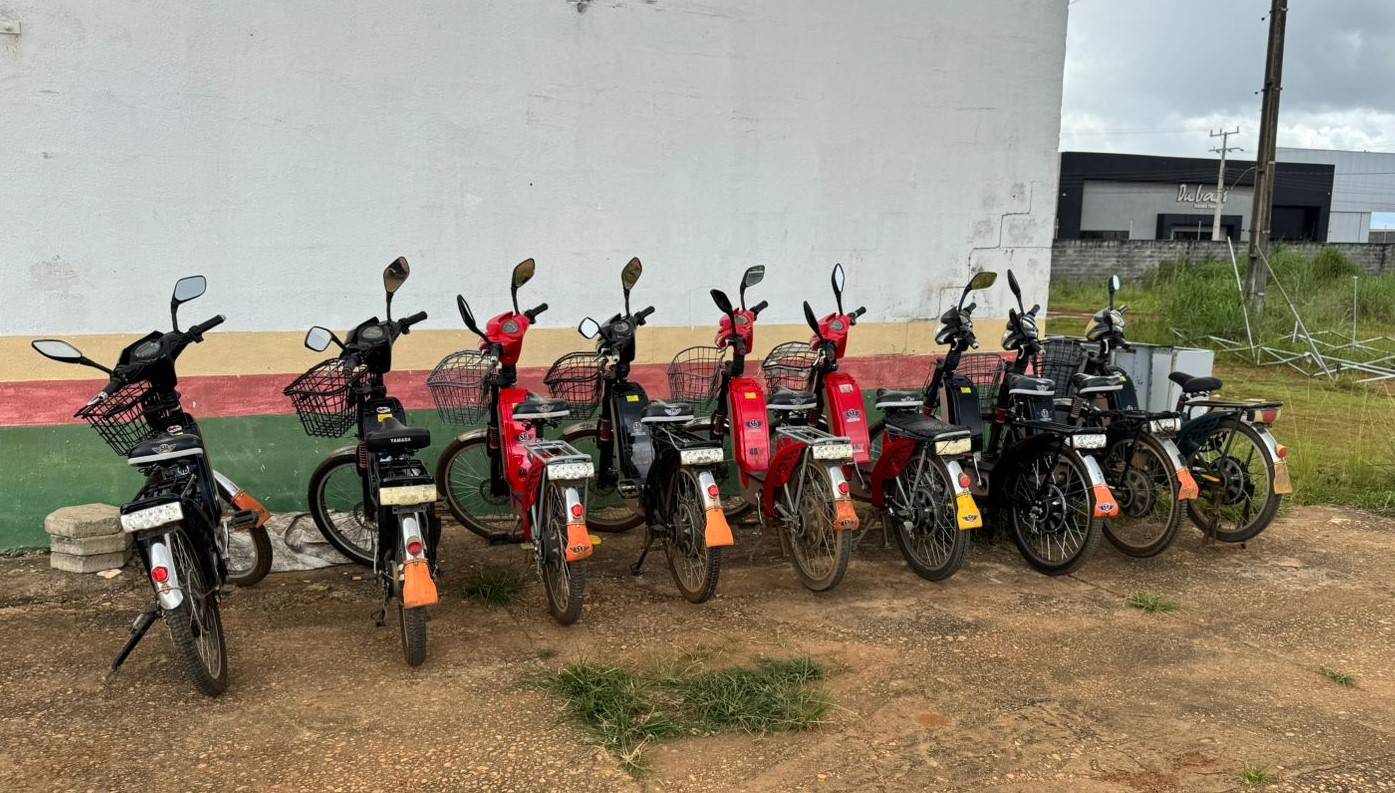 Detran, PRF e PM “arrocham” fiscalização e mais de 20 bicicletas elétricas foram apreendidas em Vilhena só neste mês