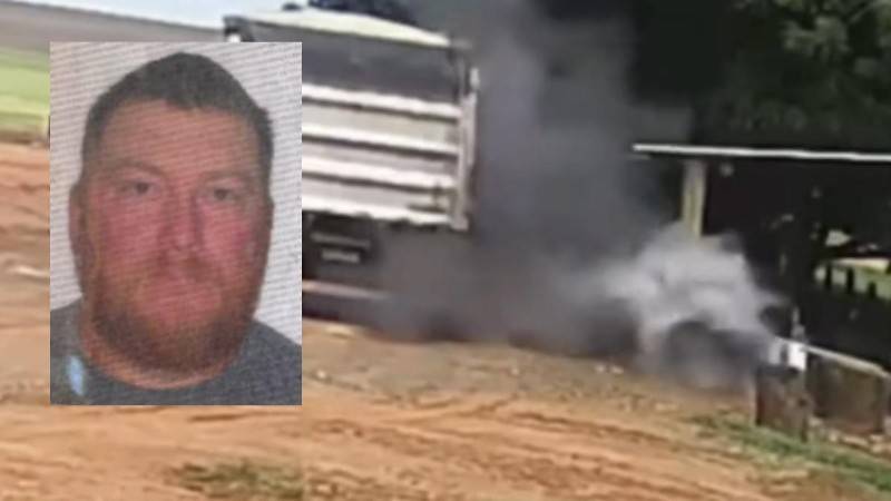MORREU NO LOCAL: vídeo mostra explosão de pneu de caminhão que matou trabalhador durante manutenção em MT