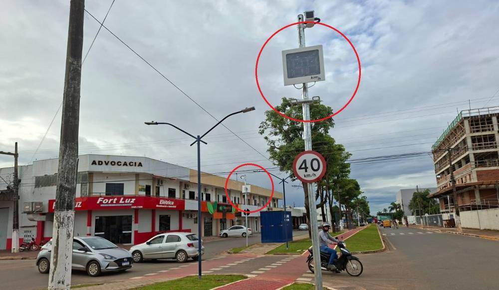 AGORA VAI: multas através de radares começaram a ser aplicadas ontem, em Vilhena; no primeiro dia, 695 infrações foram anotadas