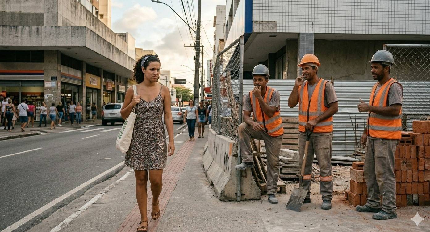 “Ô, lá em casa”: após dias escutando “cantadas” de pedreiros, mulher aciona a Polícia Militar e registra ocorrência, em Vilhena
