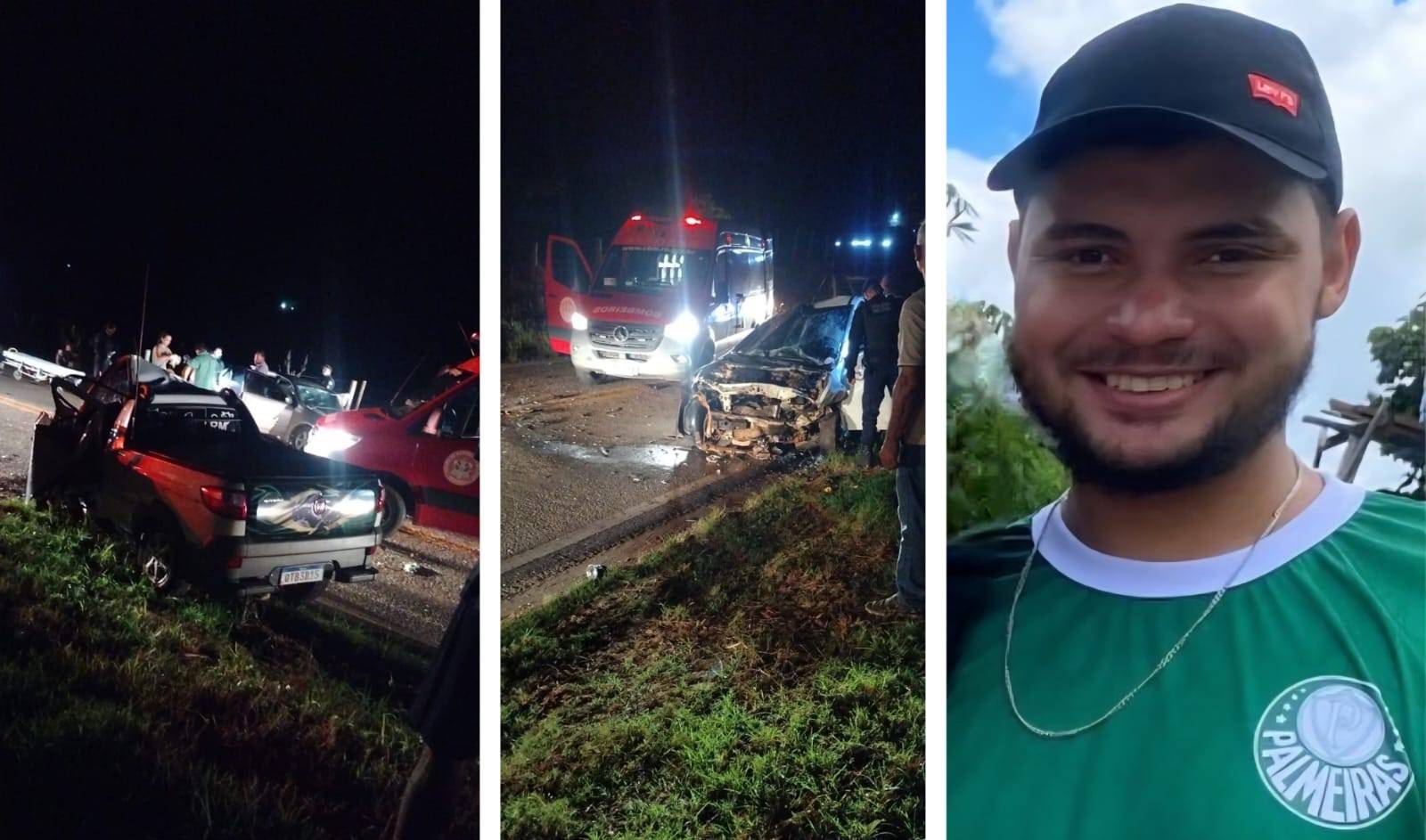 Identificado rapaz que morreu em acidente na BR 435, em Colorado do Oeste; sobreviventes foram transferidos em estado grave