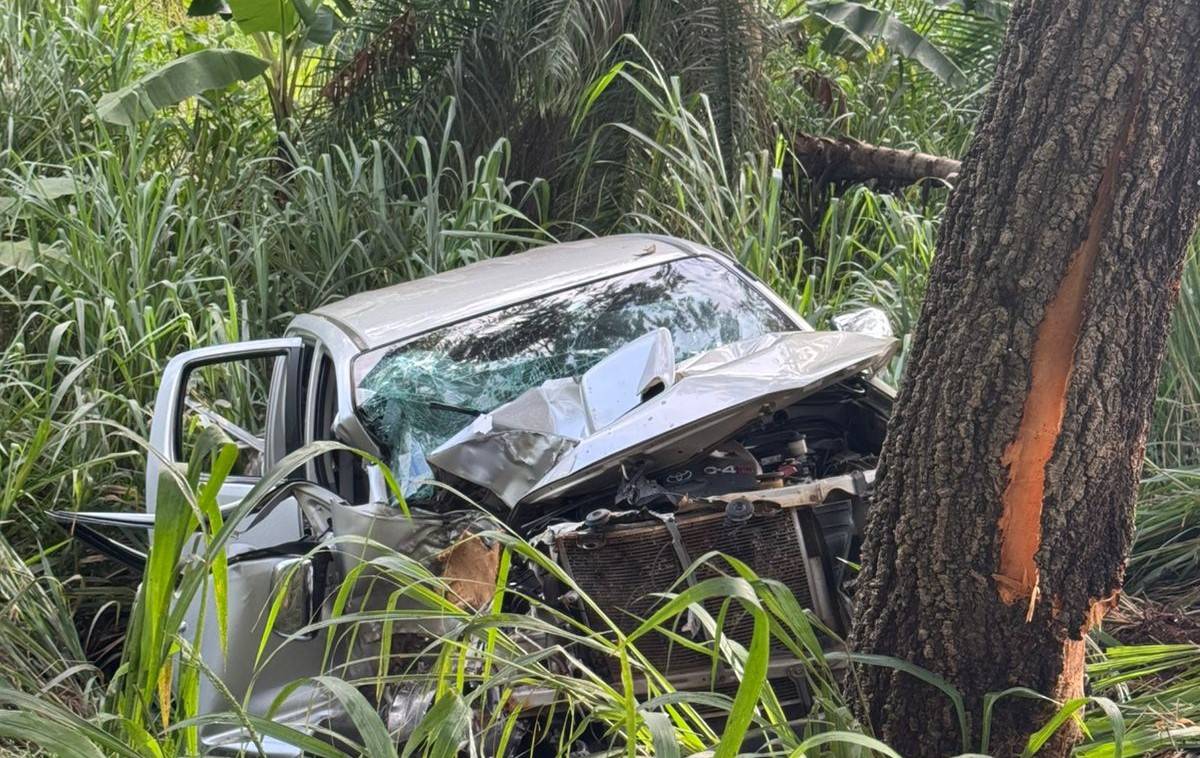 VÍDEO: viajando com esposa e casal de amigos, desportista vilhenense sobrevive a acidente em trecho mato-grossense da BR 364