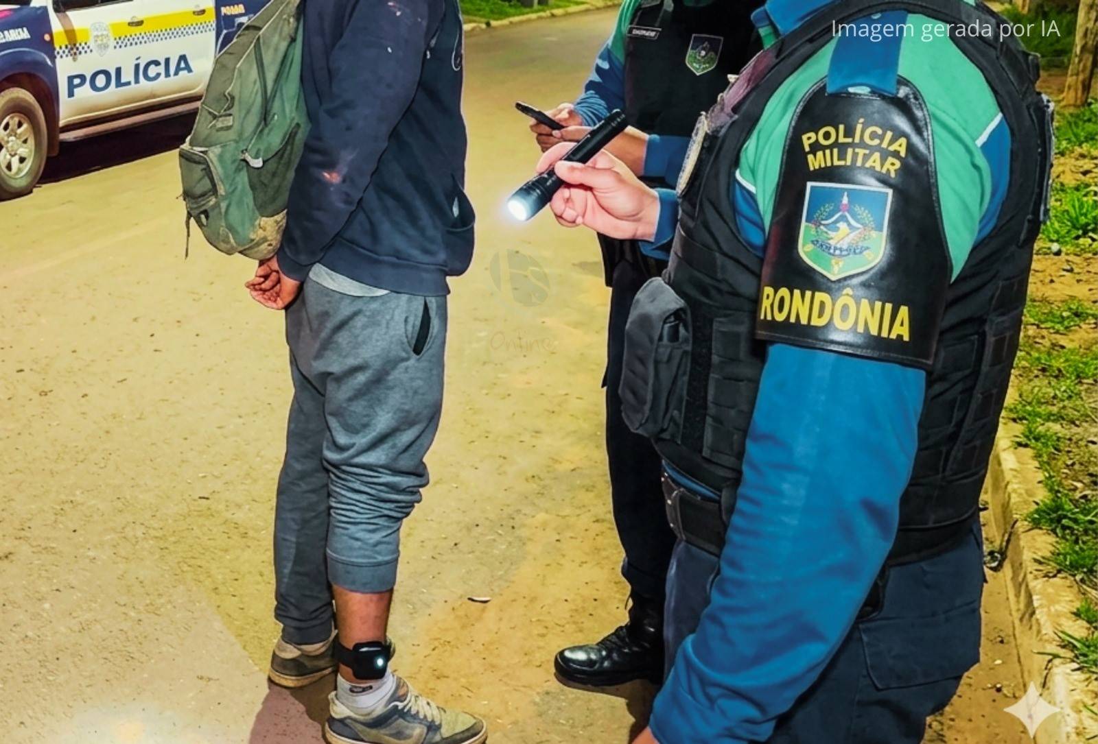 Em bairros distintos de Vilhena, Polícia Militar flagra dois homens com tornozeleiras eletrônicas desligadas