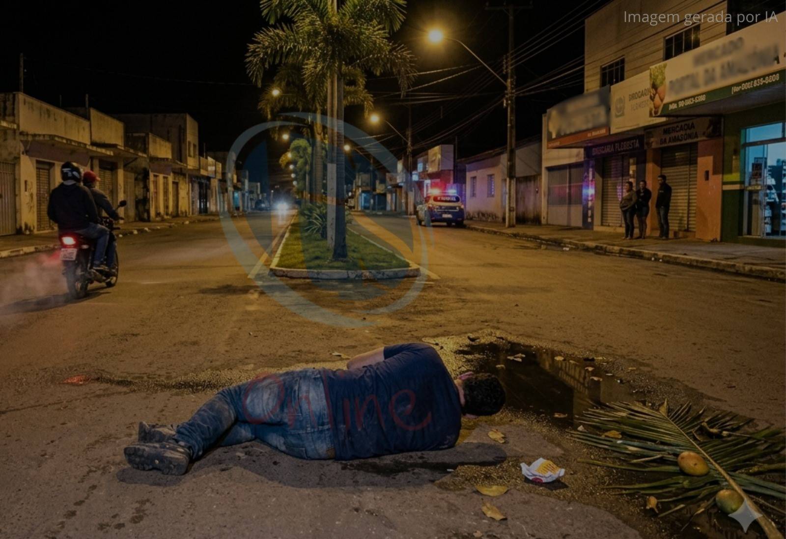 OUSADIA: homem é “arrancado” de motocicleta por ladrões e espancado no meio da rua durante a madrugada, em Vilhena