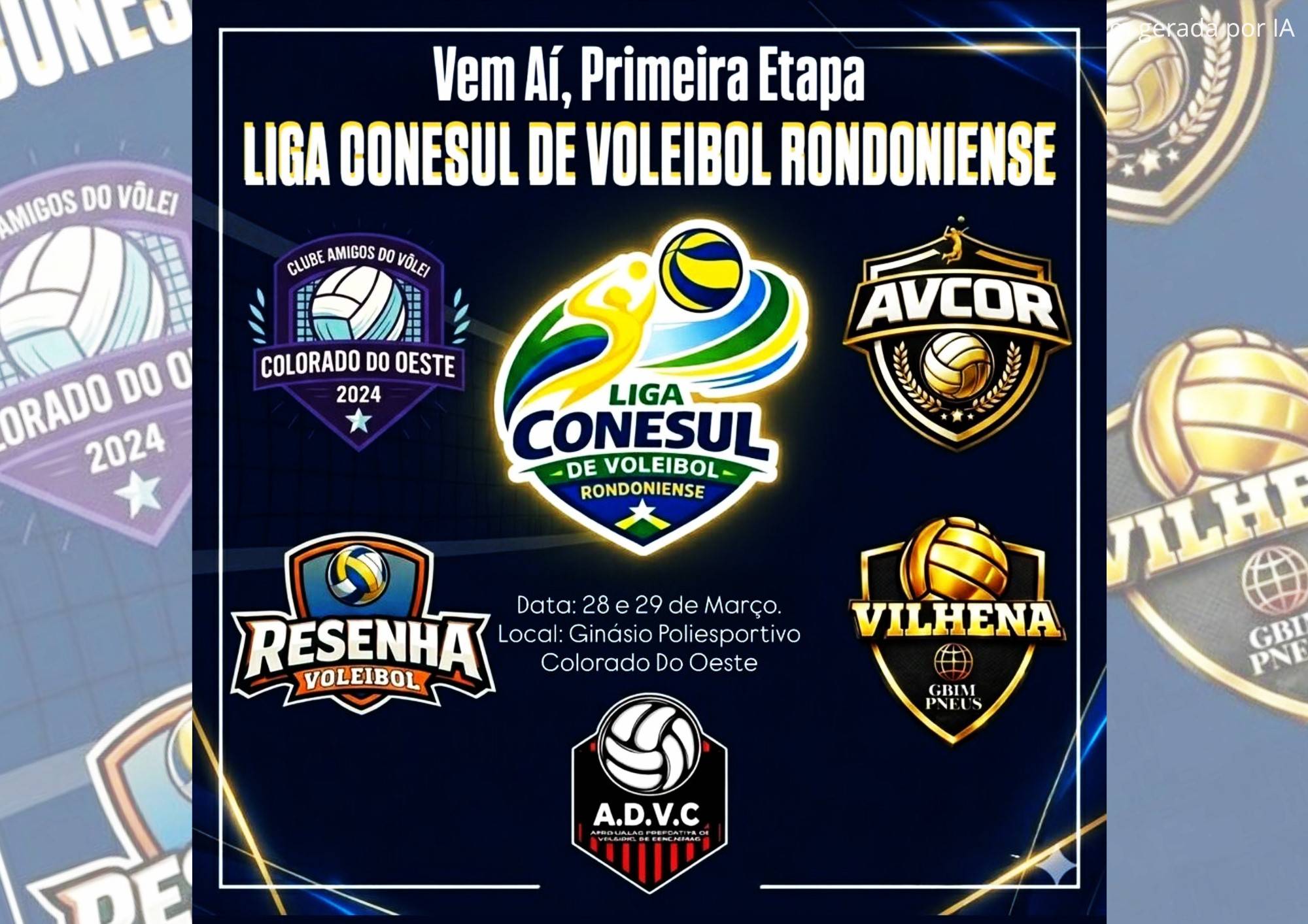 Colorado do Oeste sedia neste final de semana a primeira etapa da Liga Conesul de Voleibol Rondoniense