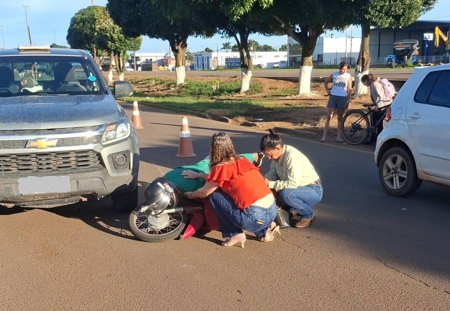 Semana começa com acidente envolvendo quatro veículos em avenida na região central de Vilhena