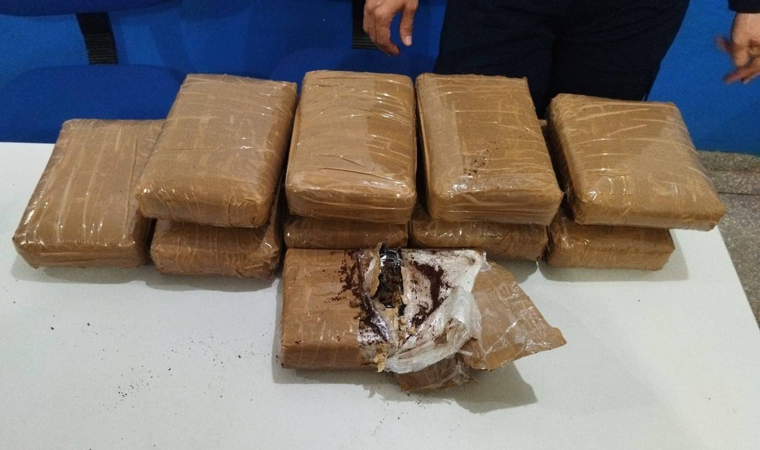 Garota de 21 anos acaba presa na rodoviária de Vilhena, levando 10 kg de maconha em ônibus de Manaus para Cuiabá