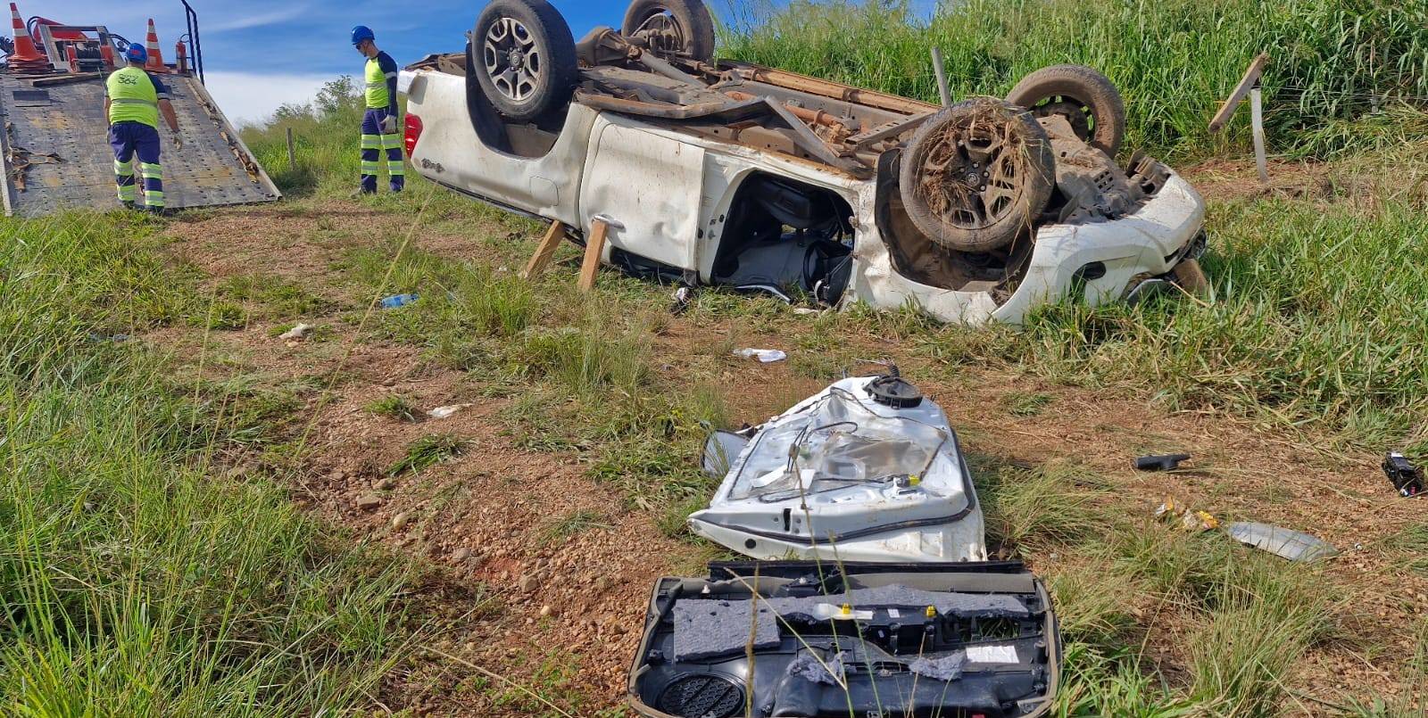 Após participar de eventos no Cone Sul de RO, diretor do SENAR morre na BR 364; picape aquaplanou, rodou na pista e capotou
