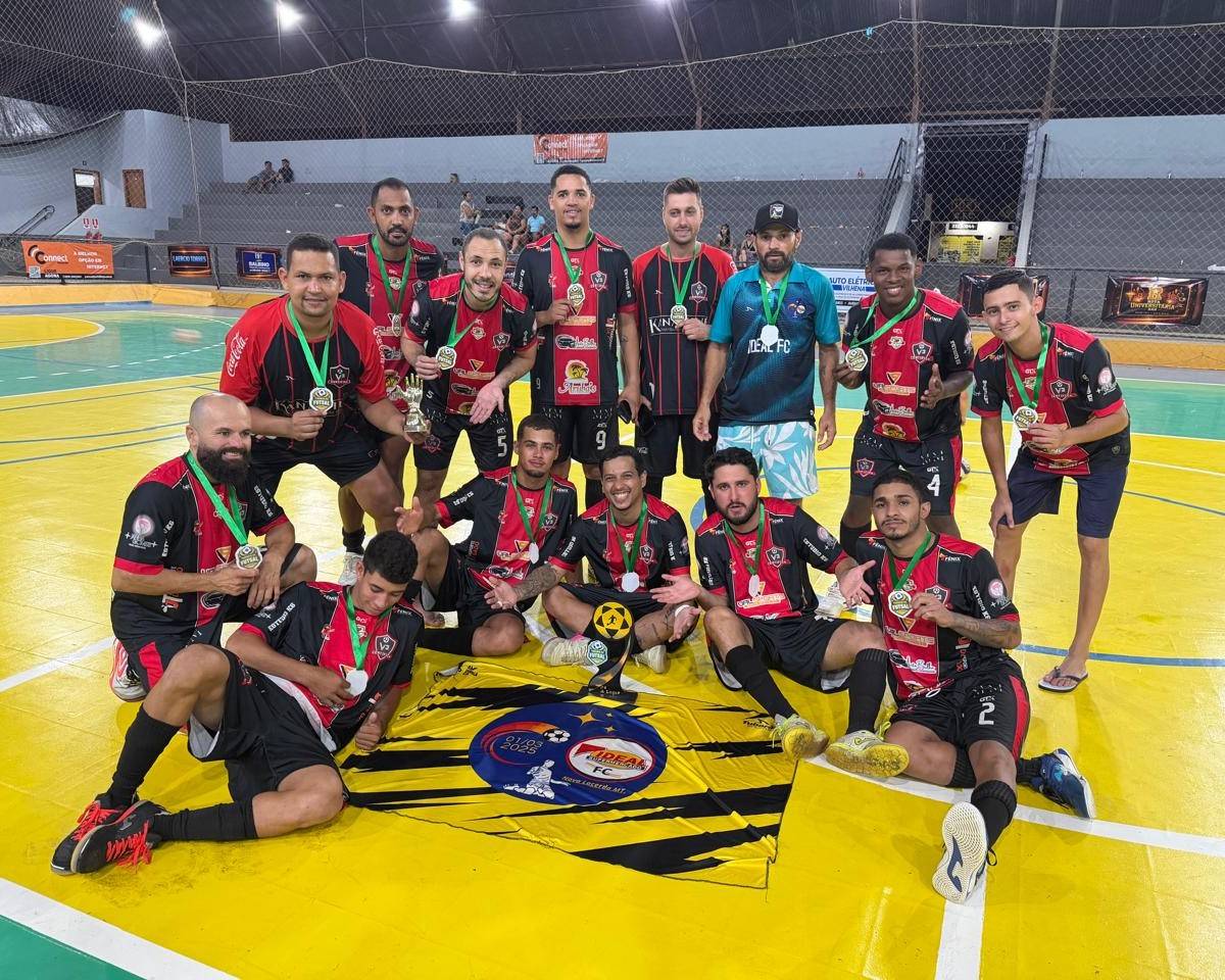 Ideal VIP/Certifica domina decisão e conquista Torneio de Futsal 24 Horas, em Vilhena; campeão recebeu prêmio de R$ 10 mil
