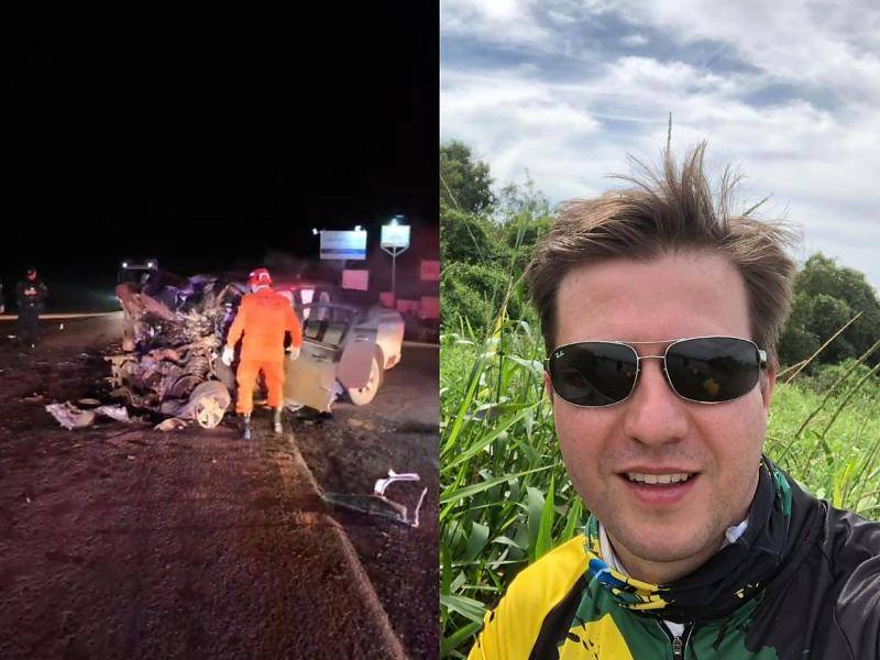 Engenheiro agrônomo de Vilhena que morreu após acidente na BR 364, deixa dois filhos pequenos, incluindo bebê de menos de 2 anos