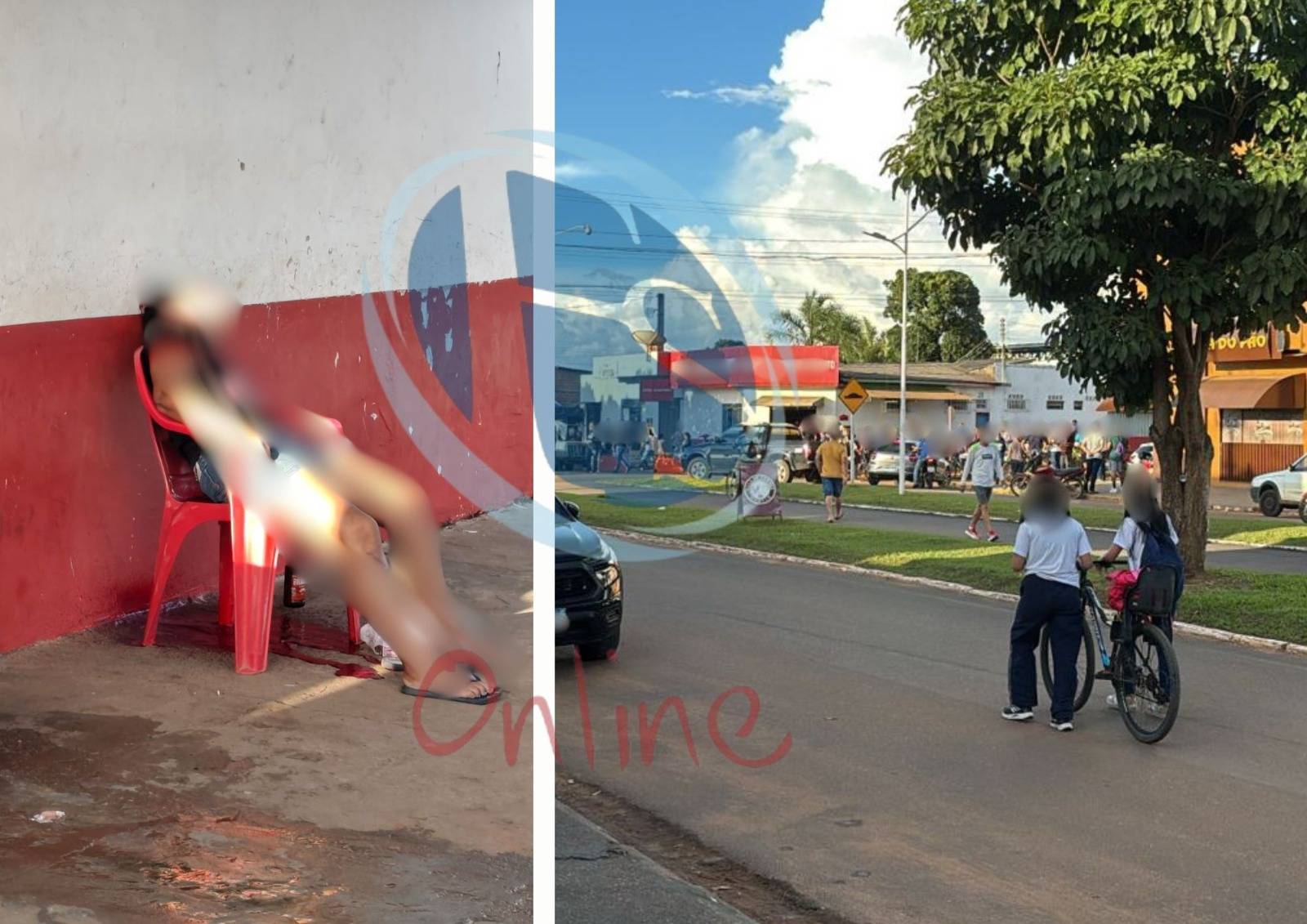 URGENTE: mulher é executada em plena luz do dia, em Vilhena; casal de matadores chegou em moto, disparou e fugiu
