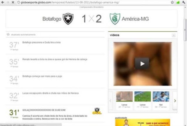 Vilhenenses tentam ver futebol e assistem vídeo pornô por erro da Globo