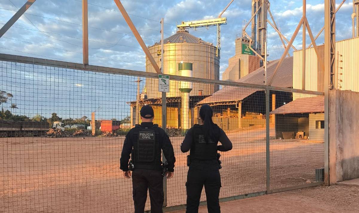 Investigando furto de cargas de grãos em Chupinguaia, Polícia Civil cumpre mandados contra empresário e classificador de Rondônia