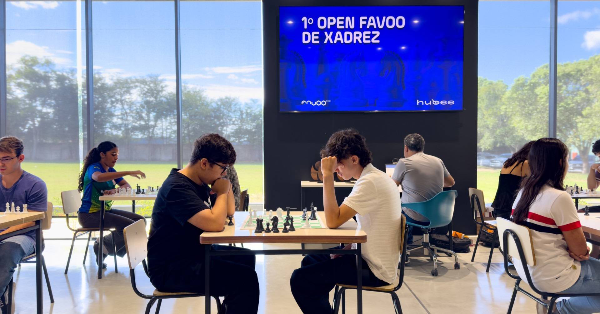 1º Open Favoo de Xadrez reúne estudantes e comunidade no Hubee