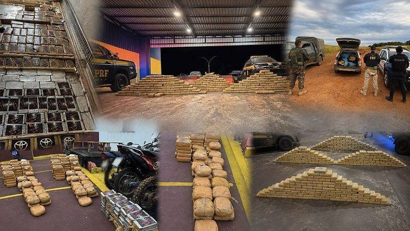 Homem é preso e outro foge após apreensão de 439 kg de drogas na BR 364; uma das ações aconteceu nas proximidades de Vilhena