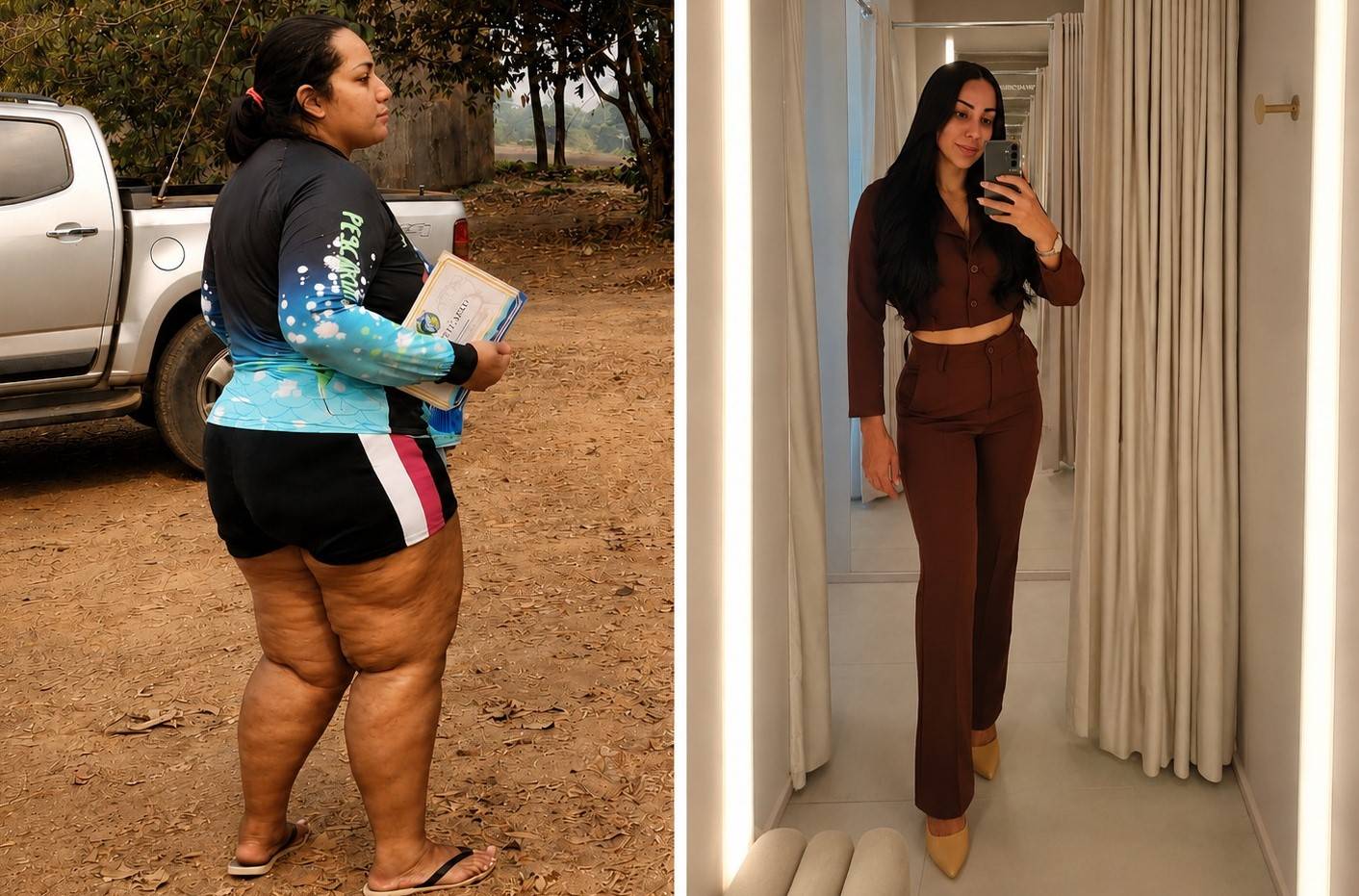 ANTES E DEPOIS: veja como vilhenense “virou a chave” e saiu dos 126 para os atuais 70 quilos com acompanhamento profissional