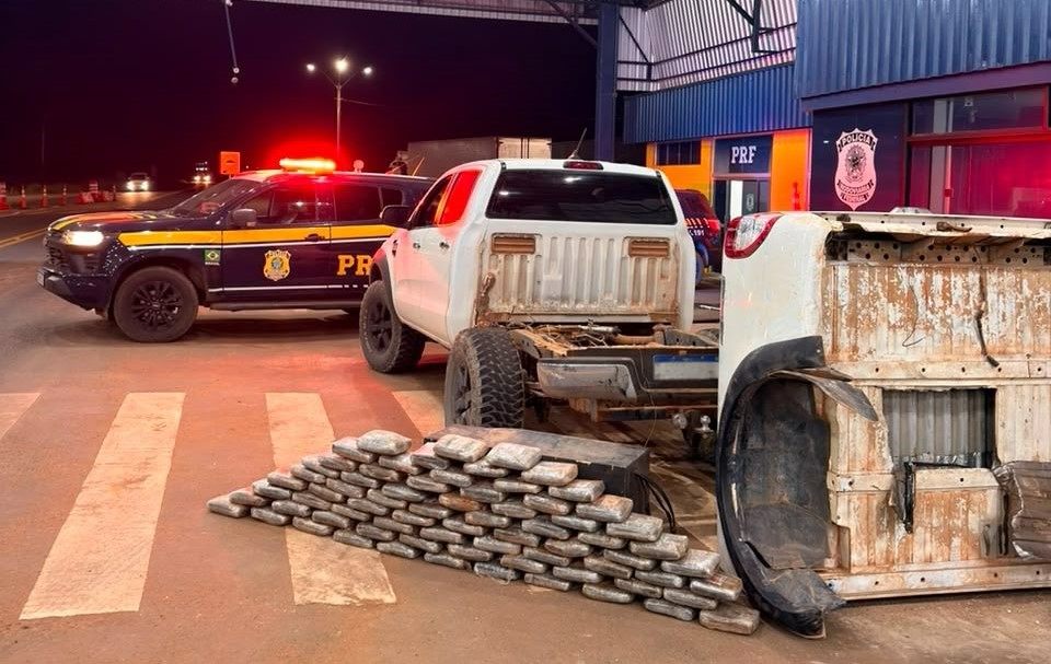 Agentes da PRF apreendem mais de 94 kg de supermaconha em rodovia que liga Vilhena a Juína, em Mato Grosso