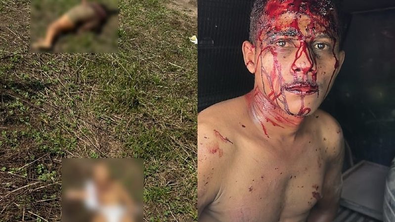Em cidade de Estado vizinho, homem é preso após matar a facadas a esposa de 23 anos e próprio filho bebê de 4 meses