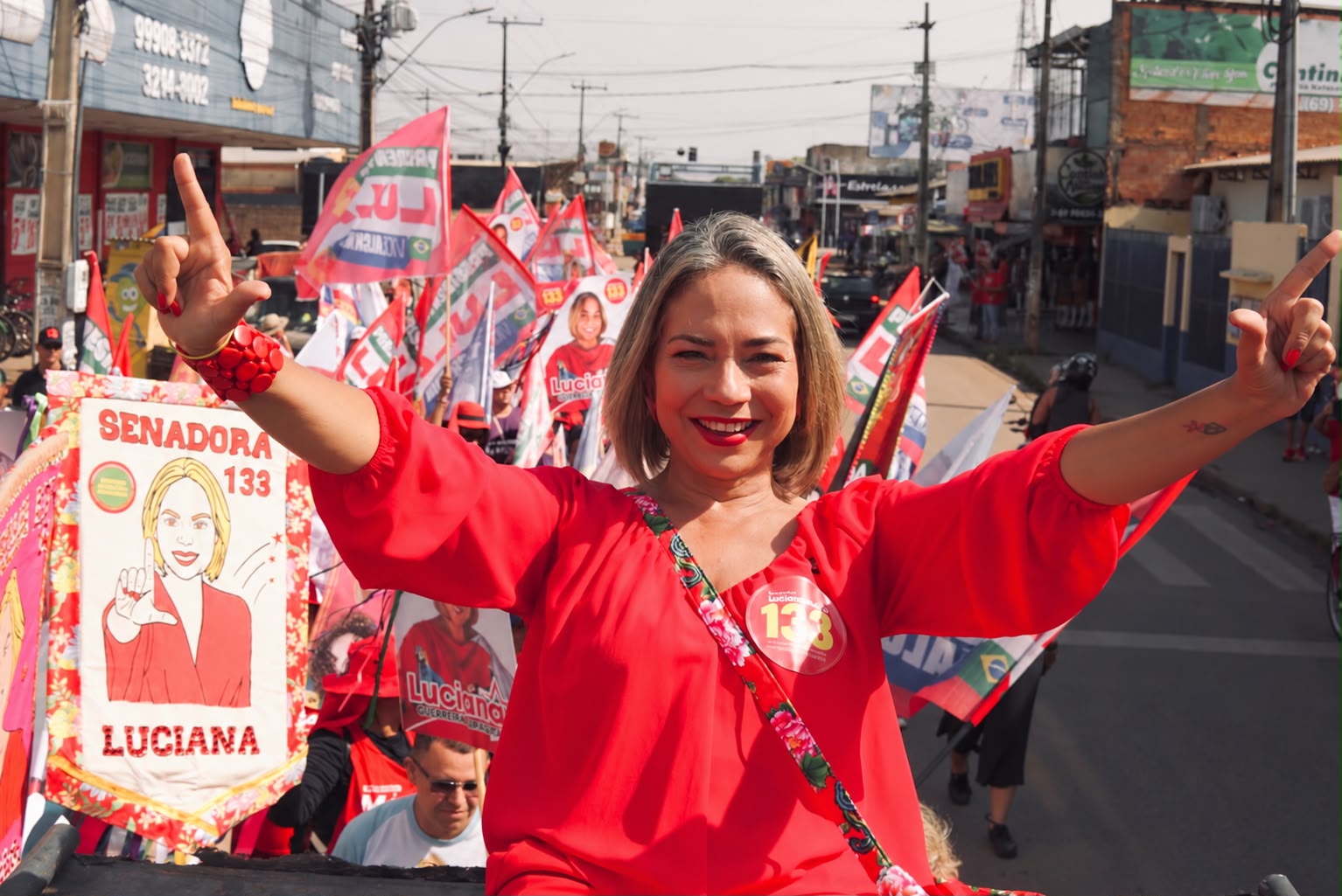 Candidata a senadora, Luciana participa de caminhada “Mulheres com Lula” na Zona Leste de Porto Velho