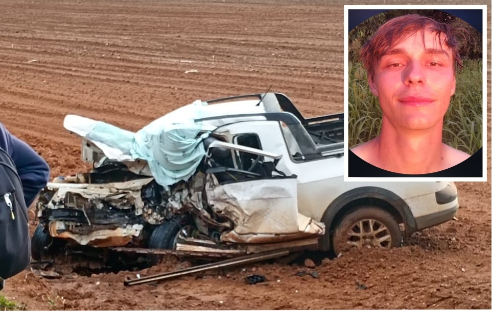 Homem de 30 anos morreu após seu carro ser atingido por caminhonete que estava sendo testada em rodovia perto de Vilhena