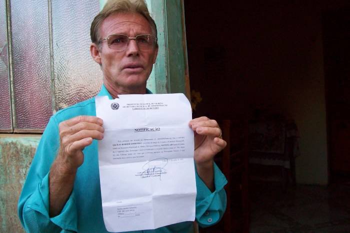 PREFEITURA QUER DESPEJAR O COVEIRO