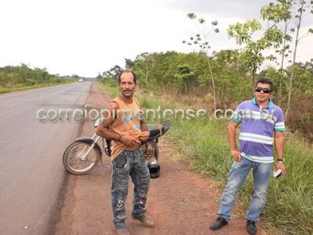 Vilhenense bate em moto em Pimenta Bueno e, por milagre, todos se salvam