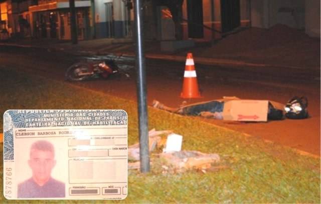 Homem de 30 anos morre em acidente após bater moto em poste no Cristo Rei
